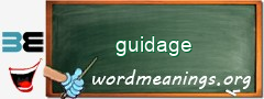 WordMeaning blackboard for guidage